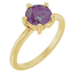 Ring med laboratoriedyrket edelsten – modell 72532