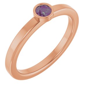 Ring med laboratoriedyrket edelsten – modell 72550
