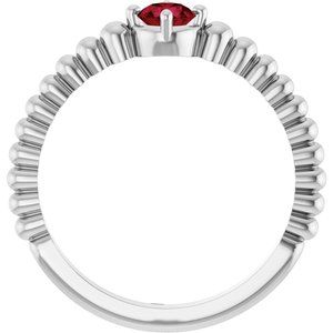 Ring med laboratoriedyrket edelsten – modell 72561