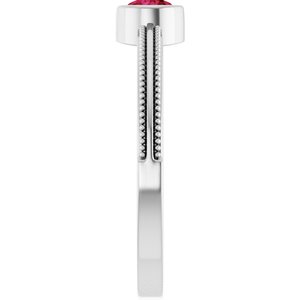Ring med laboratoriedyrket edelsten – modell 72555