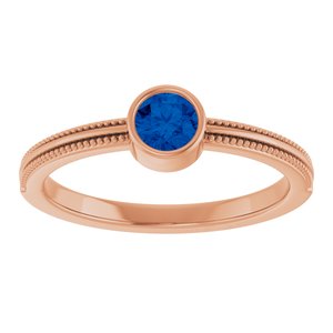 Ring med laboratoriedyrket edelsten – modell 72555