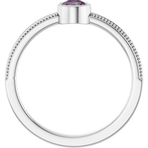 Ring med laboratoriedyrket edelsten – modell 72555