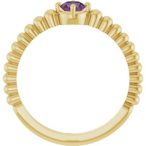 Ring med laboratoriedyrket edelsten – modell 72561