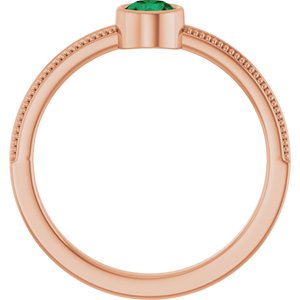 Ring med laboratoriedyrket edelsten – modell 72555
