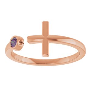 Ring med laboratoriedyrket edelsten – modell R43083