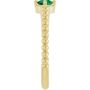 Ring med laboratoriedyrket edelsten – modell 72561
