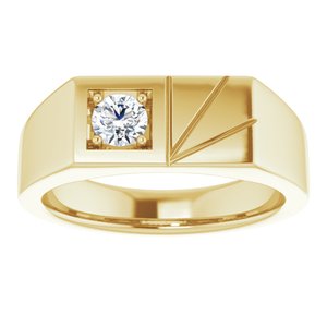 Ring med laboratoriedyrket diamant – modell 9848