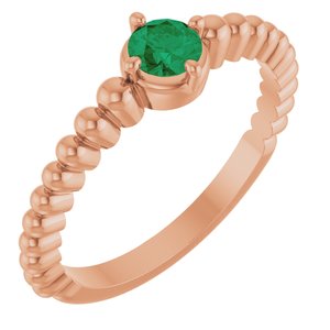 Ring med laboratoriedyrket edelsten – modell 72561