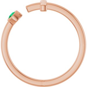Ring med laboratoriedyrket edelsten – modell R43083