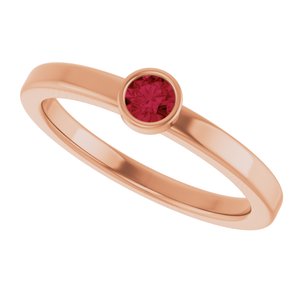 Ring med laboratoriedyrket edelsten – modell 72550