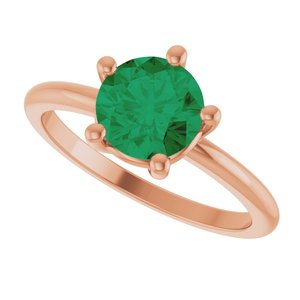 Ring med laboratoriedyrket edelsten – modell 72532
