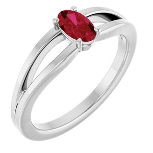 Ring med laboratoriedyrket edelsten – modell 19401