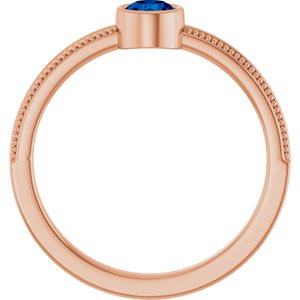 Ring med laboratoriedyrket edelsten – modell 72555