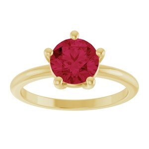 Ring med laboratoriedyrket edelsten – modell 72532
