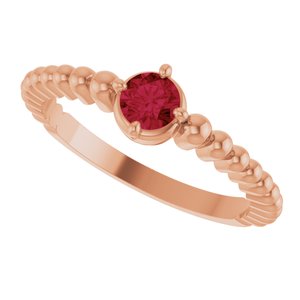 Ring med laboratoriedyrket edelsten – modell 72561