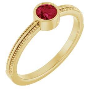 Ring med laboratoriedyrket edelsten – modell 72555