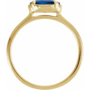 Ring med laboratoriedyrket edelsten – modell 689692