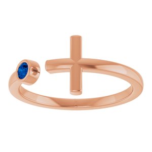 Ring med laboratoriedyrket edelsten – modell R43083