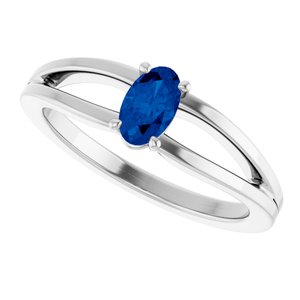 Ring med laboratoriedyrket edelsten – modell 19401