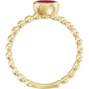 Ring med laboratoriedyrket edelsten – modell 71623