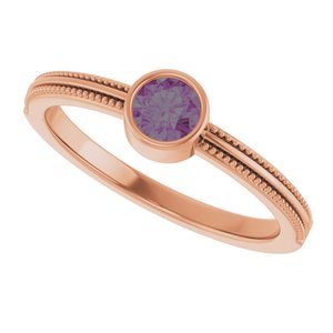 Ring med laboratoriedyrket edelsten – modell 72555