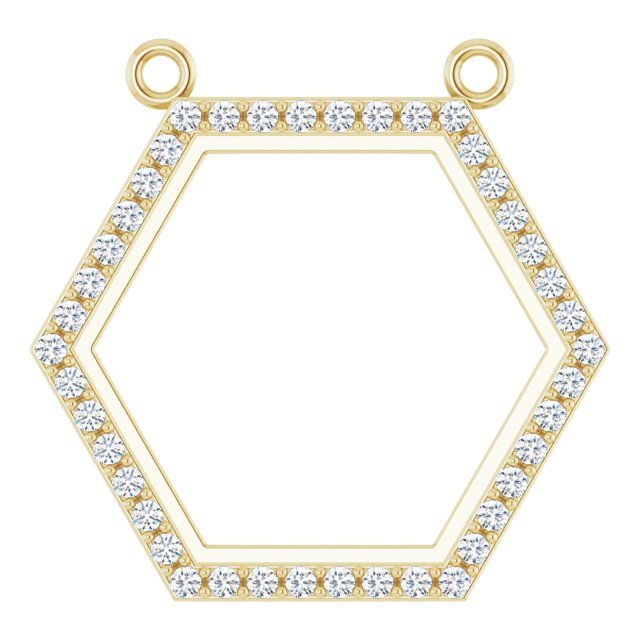Edelstensanheng i 14 kt gult gull med laboratoriedyrket diamant, 0,10 ct totalt, rund sten 0,9 mm fra Smykke24
