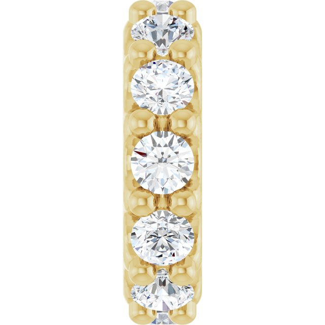Edelstensanheng i 14 kt gult gull med laboratoriedyrket diamant, 0,33 ct totalt, rund sten 2 mm fra Smykke24